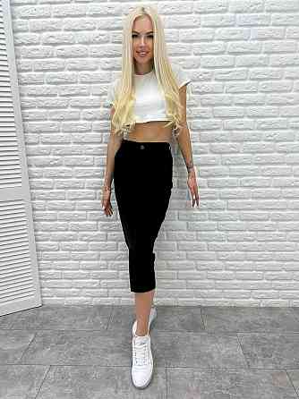 Юбка миди с разрезом 