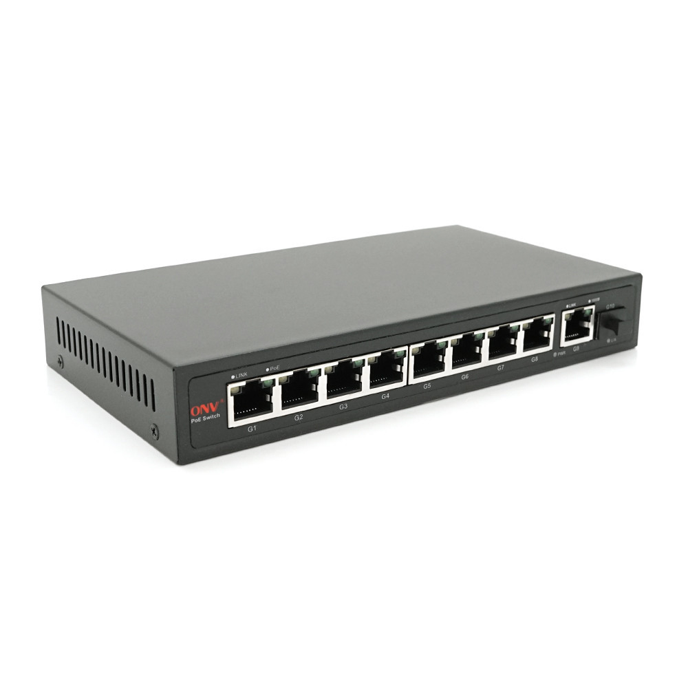 8ми портовый PoE Full Gigabit коммутатор ONV-POE33108PFG, 8xPoe1000Mбит + 1х1000 Мбит + 1xSFP 1000Мбит, до 250 м, IEEEE802.3af/at, Киев - изображение 1