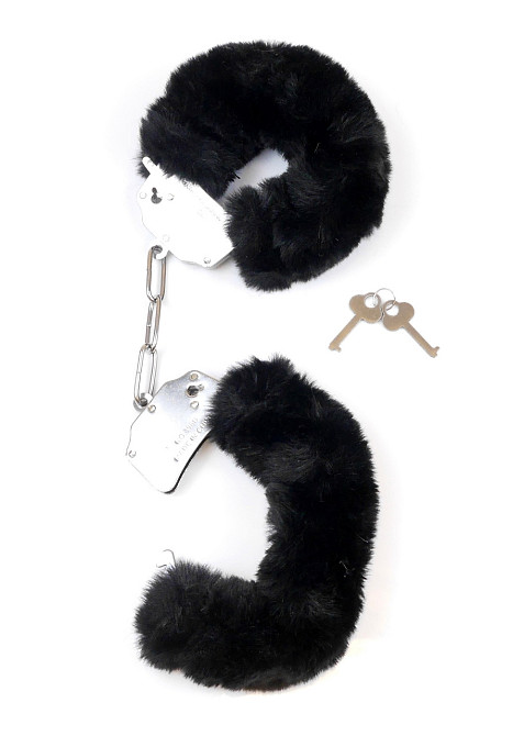 Наручники - Fetish Boss Series Furry Cuffs Black Sex Aura Київ - фото 4