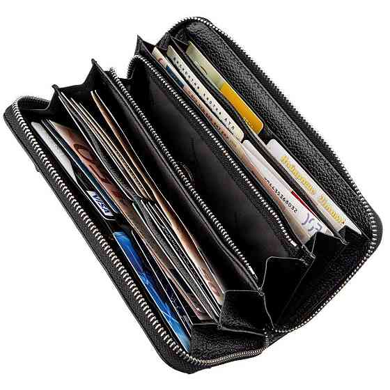 Жіночий клатч на блискавки ST Leather 18863 Чорний Київ