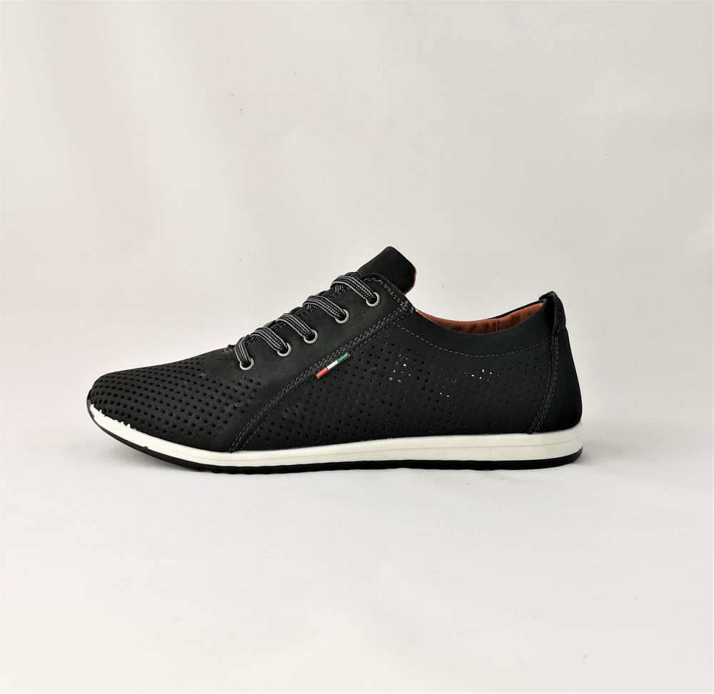 Мужские Мокасины Летние Кроссовки Сеточка Черные (размеры: 40,41,42,43,44,45) Видео Обзор - 08-1 Днепр - изображение 7