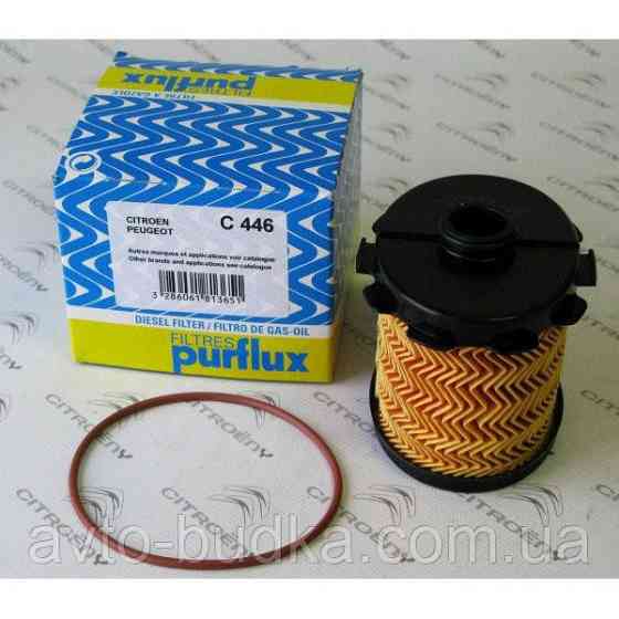 Фільтр паливний на PARTNER1.9D 1996.05- PURFLUX (Франція) C446 Новий Розділ