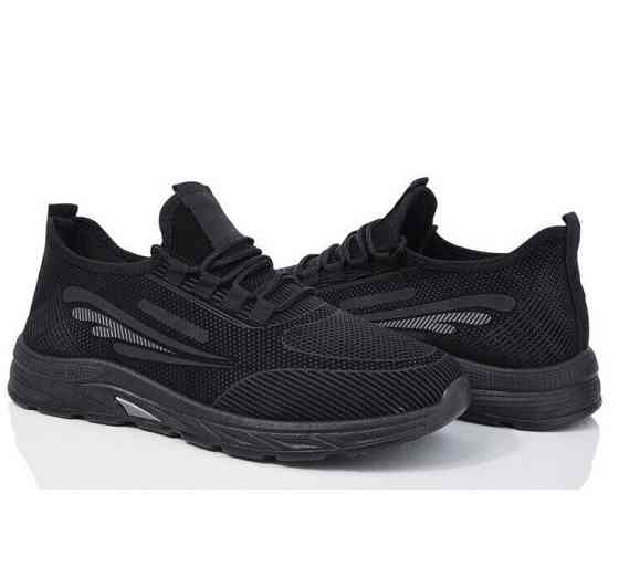 Кроссовки Мужские Чёрные Для Бега Беговые (размеры: 42,43,45) Днепр