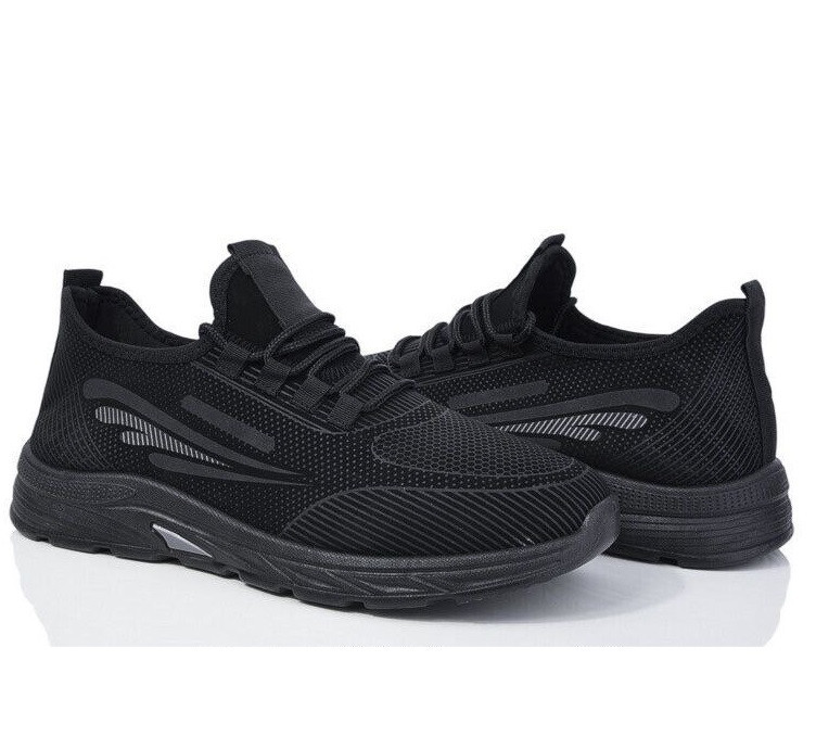 Кроссовки Мужские Чёрные Для Бега Беговые (размеры: 42,43,45) Днепр - изображение 1