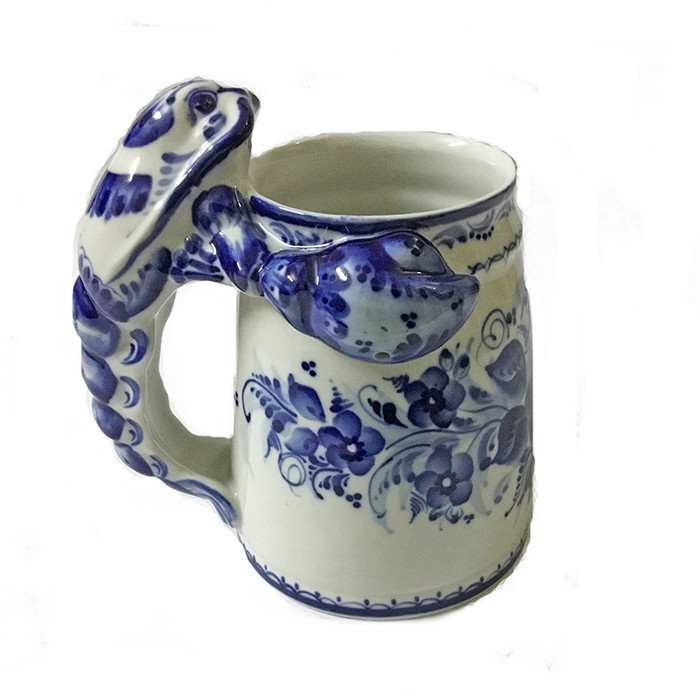 Пивний кухоль керамічний Гжель Київ - фото 1