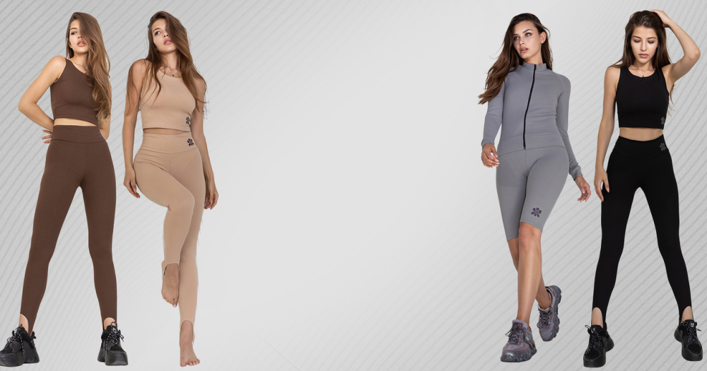 Топ у рубчик TotalFit N9-TR XXL, Бежевый Киев - изображение 5