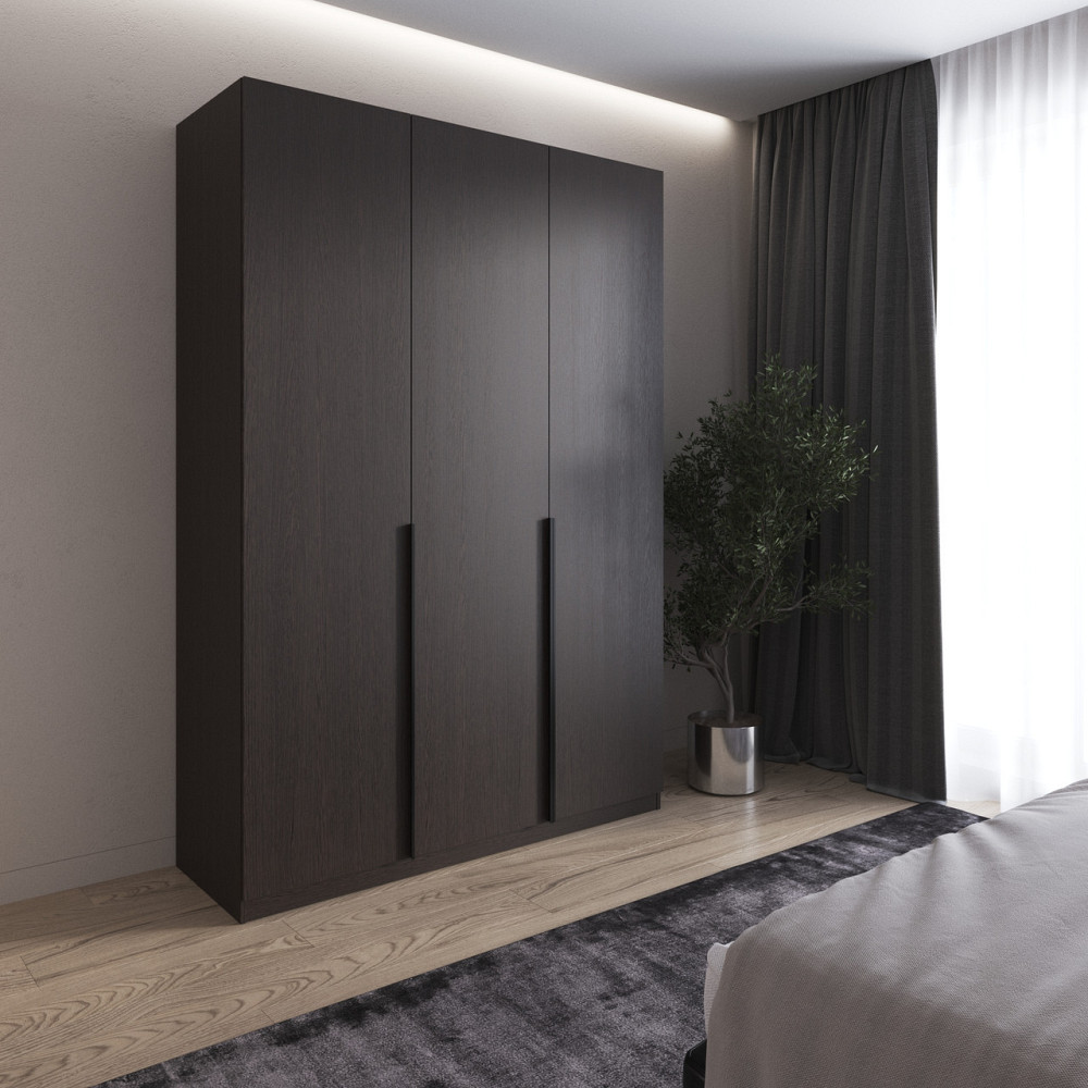 Шкаф для одежды VAYS M-32, 2 штанги и полки, ЛДСП, 150×50×220 см - для спальни, гостиной, прихожей Львов - изображение 6