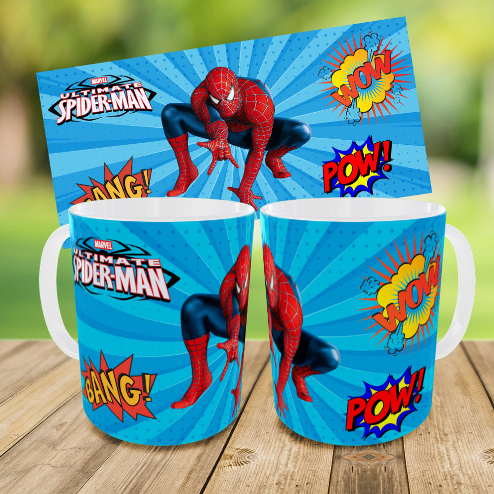 Дитячий набір Spider-Man сумка-бананка + керамічна кружка з принтом (5721) Київ - фото 4