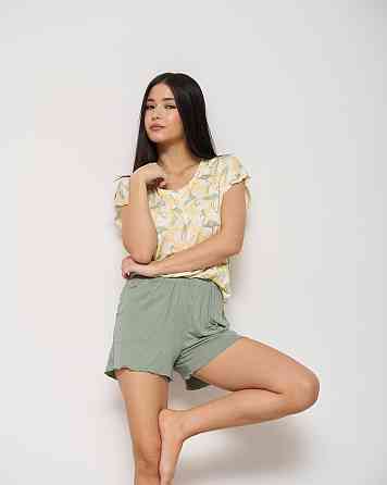 Женская пижама комплект с шортиками Вискоза - Фламинго Nicoletta 90508 XL Киев