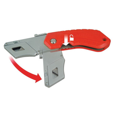 Ніж монтажний Stanley складаний, з висувним лезом для оздоблювальних робіт, 160мм. (0-10-243) Вінниця - фото 7