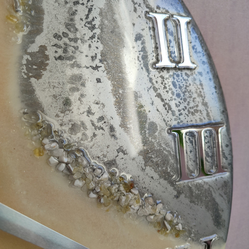 Годинник настінний 40 см з епоксидної смоли Дніпро - фото 3