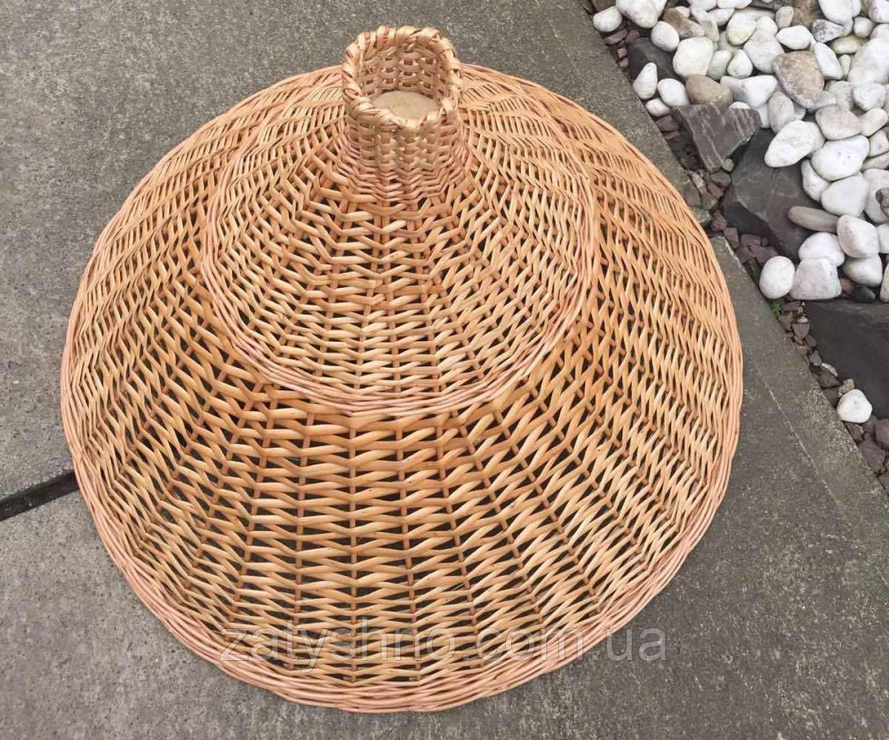 Конусна люстра плетена | люстра з лози /плетена люстри в кафе Київ - фото 7