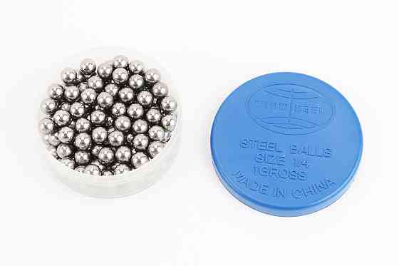 Підшипникові кульки 1/4" (Ø6,35мм), в боксі ≈140шт, від 10шт -12% Київ