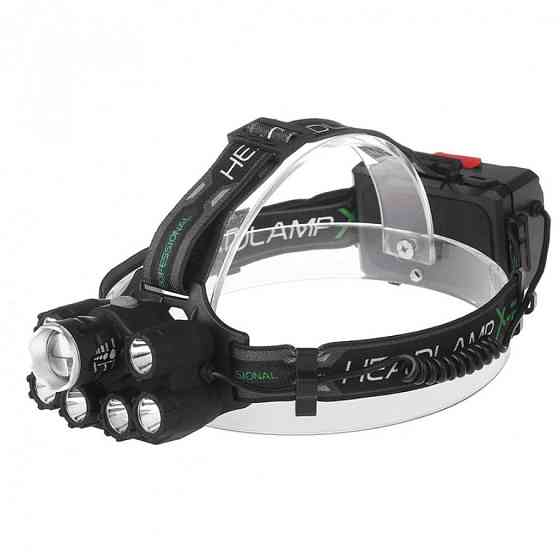 Аккумуляторный налобный многофункциональный военный фонарь с LED освещением WATTON WT-247 дальностью 250-400 м Каменец-Подольский