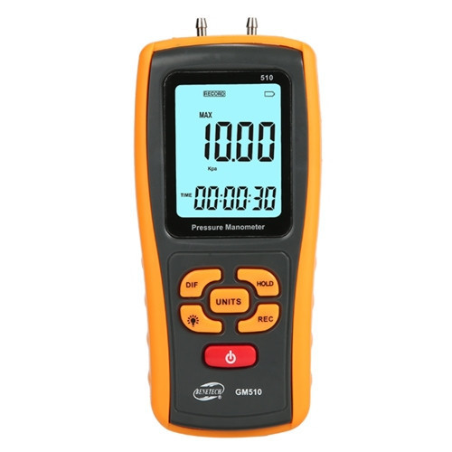 Микроманометр дифференциального давления USB, ±10 кПа BENETECH GM510 Чернигов - изображение 1