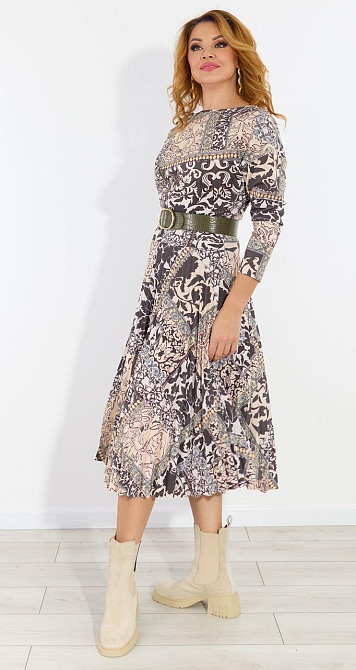 Стильне плаття плісе з джерсі (48) Київ - фото 1