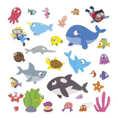 Розвиваюча іграшка Janod Магнітні історії Морські жителі 30 елементів (J05448) Вінниця