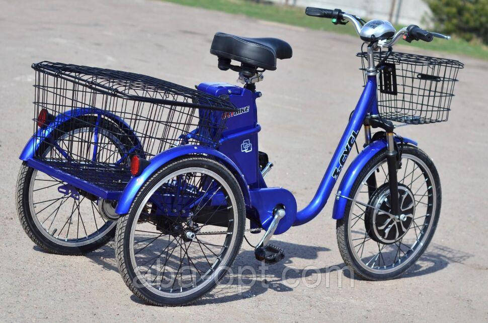 Электровелосипед SKYBIKE 3-CYCL (350W-36V-12Ah) шины 20«-20» синий купить дешево в Украине Одесса - изображение 8
