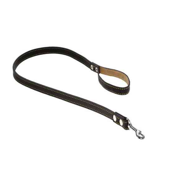 7551 Повідець 16мм"КЛАСИК" шкіряний прострочений подвійний (1.15 м) Вінниця