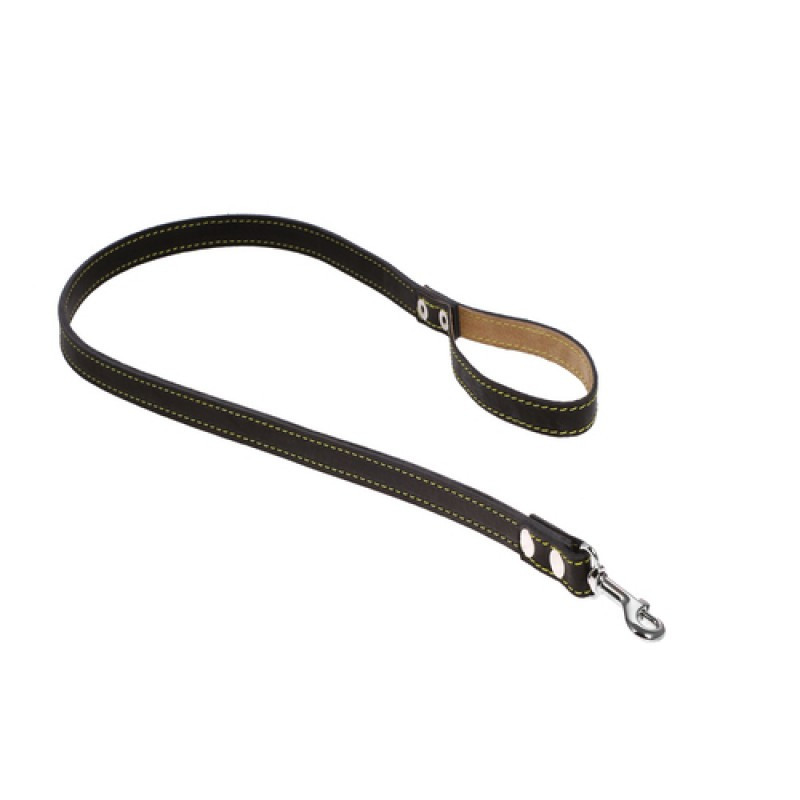 7551 Повідець 16мм"КЛАСИК" шкіряний прострочений подвійний (1.15 м) Вінниця - фото 1