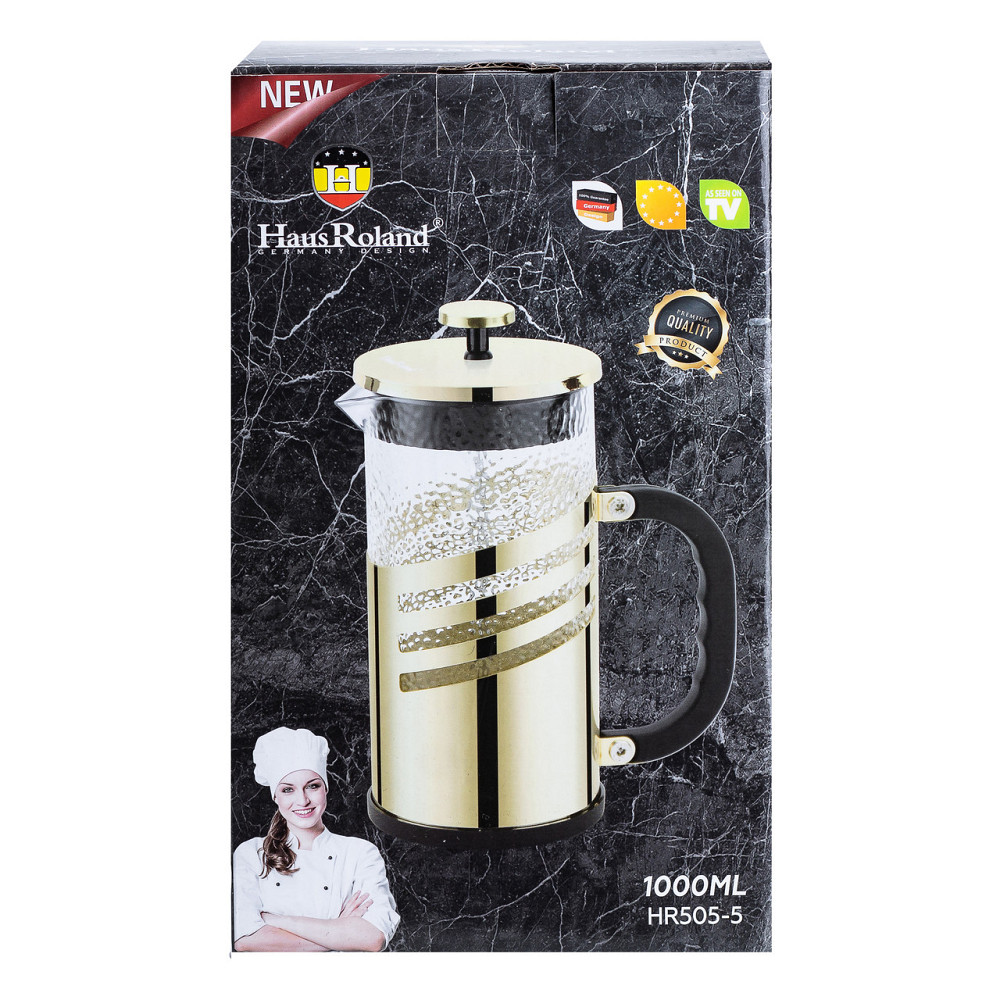 TS Kitchen Чайник для заварки з френч пресом і фільтром 1 л чорний HP33537B Коломыя - изображение 6