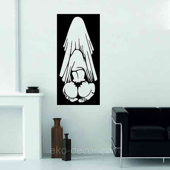 Декоративное настенное Панно «По взрослому», Декор на стену 90*42 см, Черный Киев