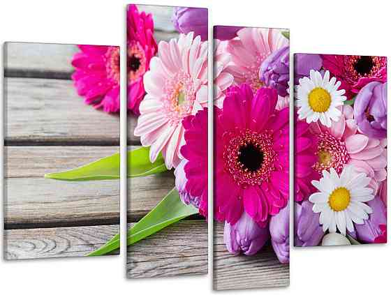 Модульная картина Цветы Art-129_4 110x160 см Киев