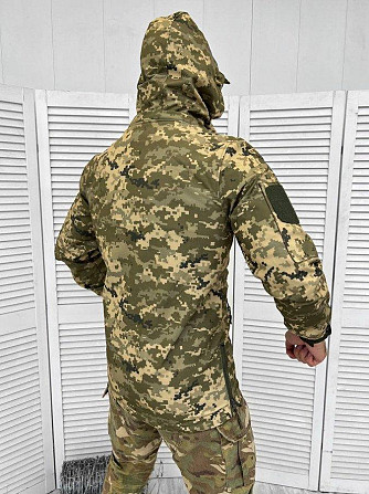 Осіння тактична куртка софтшел Soft-Shell SQUAD піксель ВТ7898 Одесса - изображение 9
