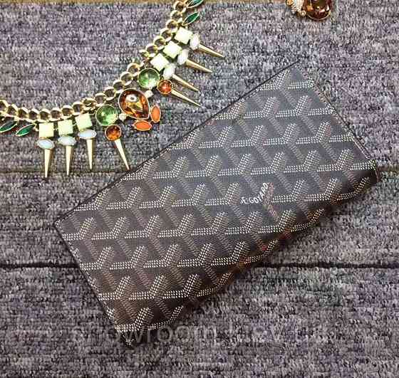 Чоловіче вертикальне портмоне Goyard (091) Lux brown Київ