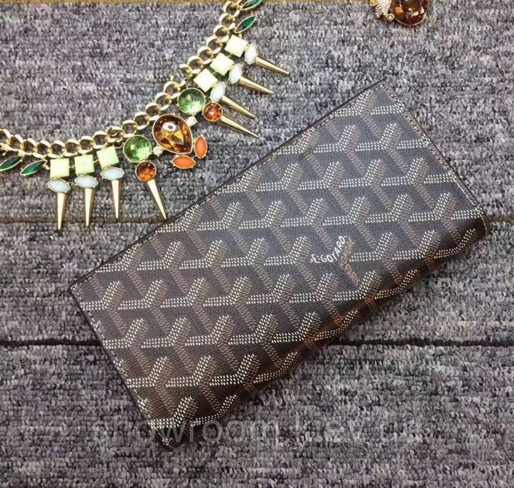 Чоловіче вертикальне портмоне Goyard (091) Lux brown Київ - фото 1