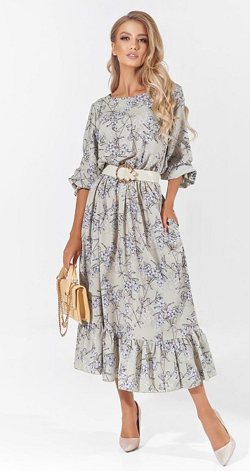 Модное платье с оборкой (48) Киев - изображение 3