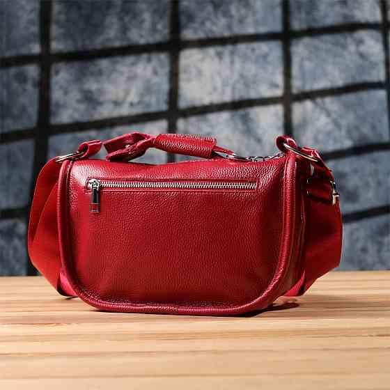 Сумка для женщин из натуральной кожи Vintage 23000 Красный Киев