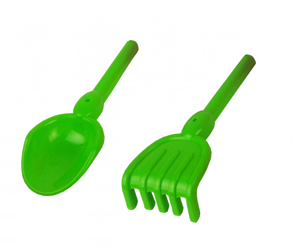 Дитячий набір лопатка і граблі для пісочниці 19240, 24 см Вінниця - фото 1