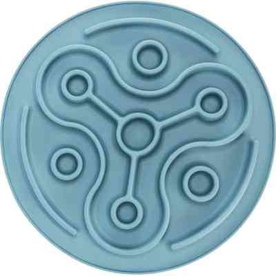 Посуд для собак Trixie Килимок Pillars Повільне годування d 28 см (блакитний) (4011905250373) Вінниця