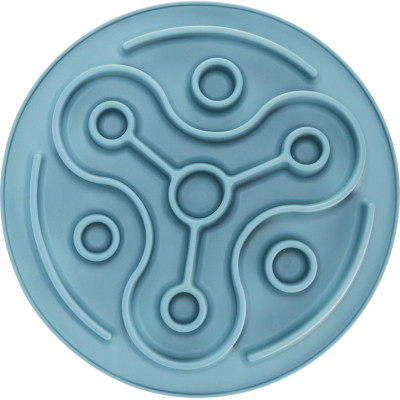 Посуда для собак Trixie Коврик Pillars Медленное кормление d 28 см (голубой) (4011905250373) Винница - изображение 2