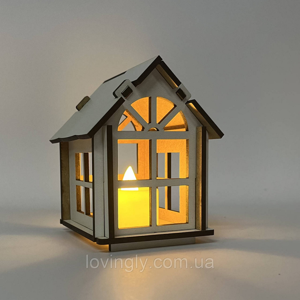 Будиночок-конструктор із ХДФ з LED підсвіткою  Творчий набір для дітей Ірпінь - фото 7