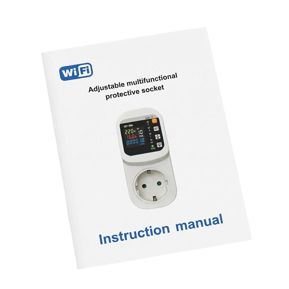 Розумна розетка з реле контролю напруги та струму з Wi-Fi (Tuya) TOMZN TOSVA-16LW EU 16A, моніторинг енергоспоживання, захист від Київ - фото 9