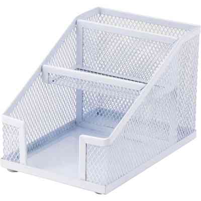 Настольный набор Axent подставка-органайзер 100x143x100 мм металлическая, белая (2118-21-A) Винница