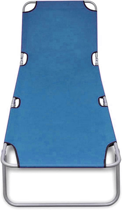 Садовий шезлонг лежак для відпочинку Just Garden Neon Б5146 Синій Київ - фото 2