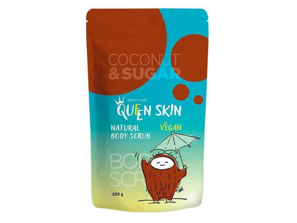 Скраб для тела 200мл с кокосовой стружкой ТМ QUEEN SKIN Киев - изображение 1