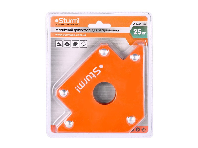 Магнітний фіксатор для зварювання 25 кг 45°/90°/135° Sturm AWM-25 (читувати опис) Рівне - фото 1