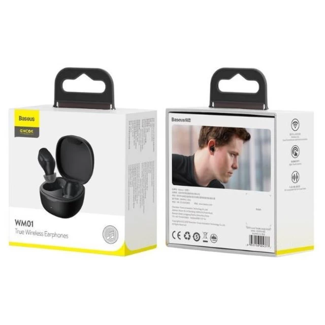 Беспроводные наушники Baseus Bowie WM01 True Wireless Earphones Black Одесса - изображение 7