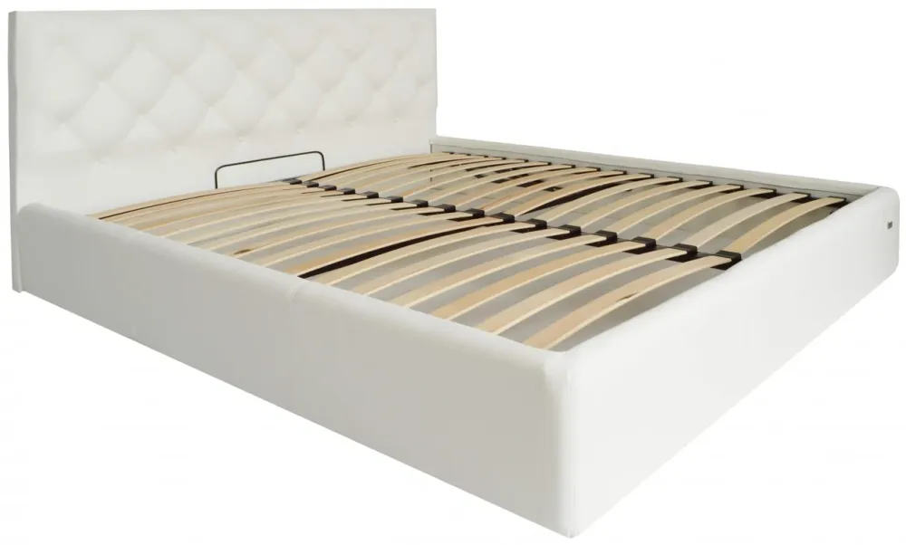 Кровать Bristol Comfort 140 х 190 см Madrit-0920 С подъемным механизмом и нишей для белья Белый Киев - изображение 1