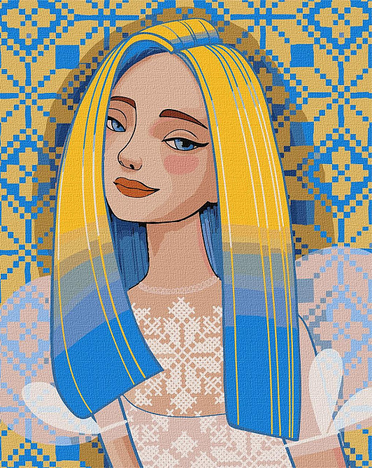 Набір для розпису по номерах. "Вільна" 40х50см, шт Київ - фото 1