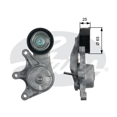 Натягувач ременя з роликом Gates T39191 Вінниця - фото 1