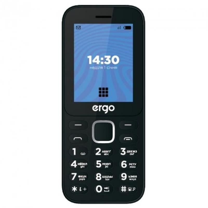Мобільний телефон Ergo E241 Dual Sim Black Чорний Харків - фото 1