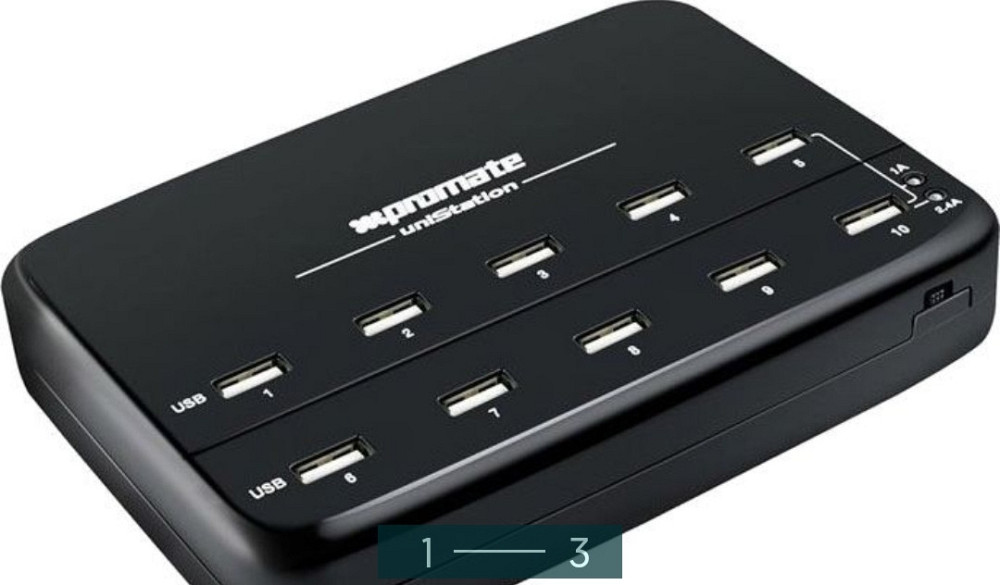 Зарядний пристрій мережевий: Unistion Black.UniStation Київ - фото 1