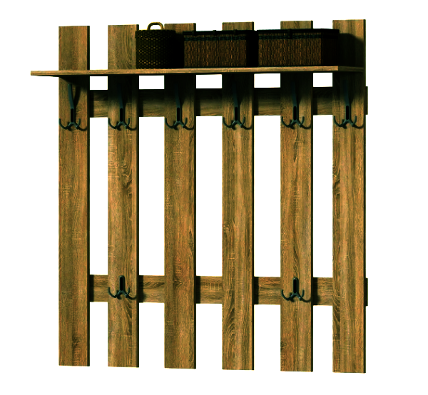 Вішалка-щит для одягу "Колда" мускат Миколаїв - фото 1