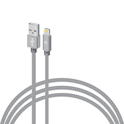 Дата кабель USB 2.0 AM to Lightning 2.0m CBGNYL2 grey Intaleo (1283126477669) Винница - изображение 1