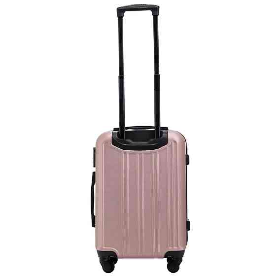 Валіза пластикова WINGS HRR01 мала 55 см золотисто-рожева Київ